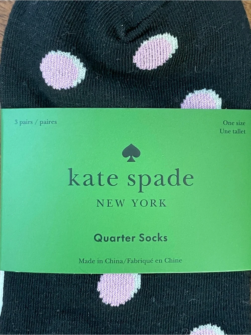KATE SPADE 3 Pair Socks & Ice Pop Earring Bundle